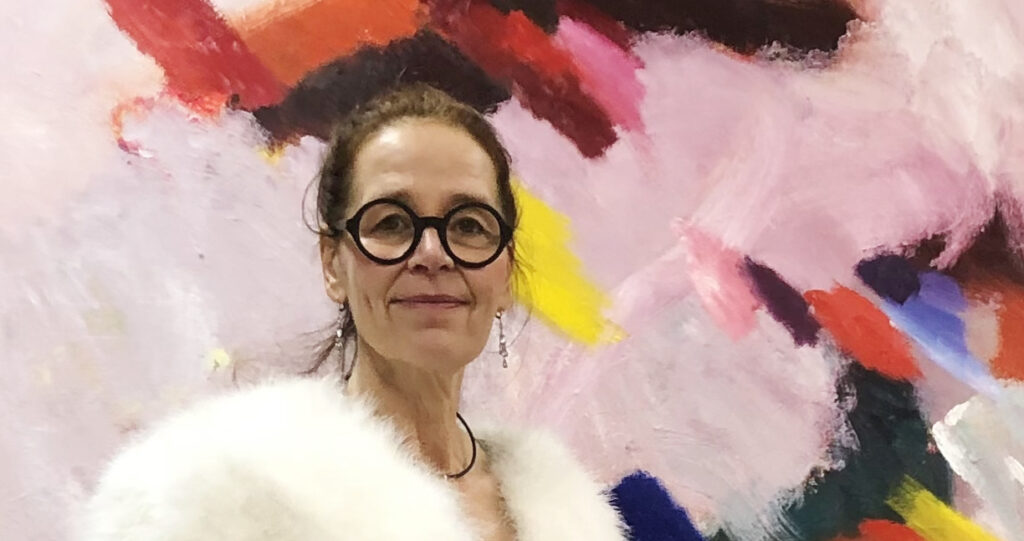 Seils vor großformatigem Gemälde