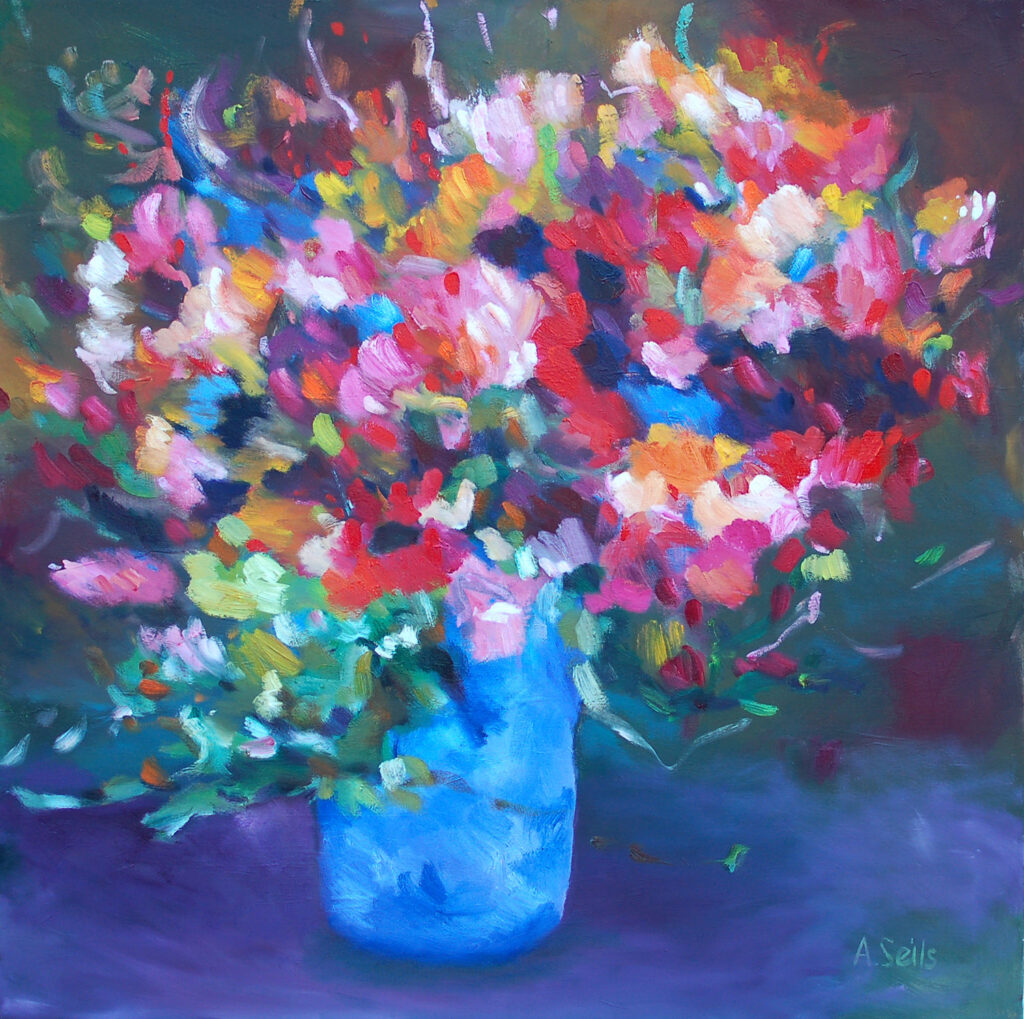 Florale Malerei, &Ouml;lgem&auml;lde, contemporary art by Alexandra Seils