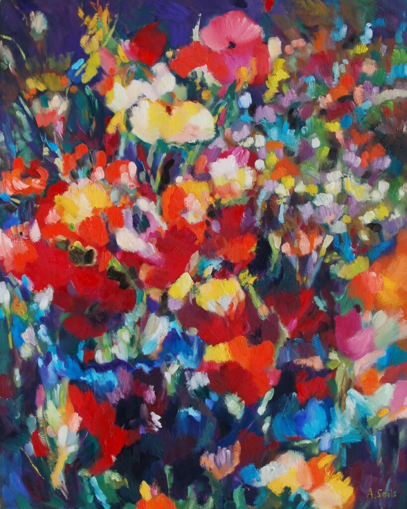 Florale Malerei, &Ouml;lgem&auml;lde, contemporary art by Alexandra Seils
