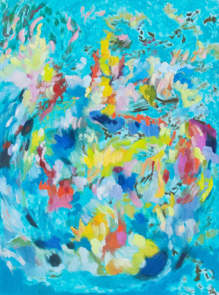 Abstract Painting by Alexandra Seils, abstrakte Landschaften, sp&uuml;rbare Kraft der Farben