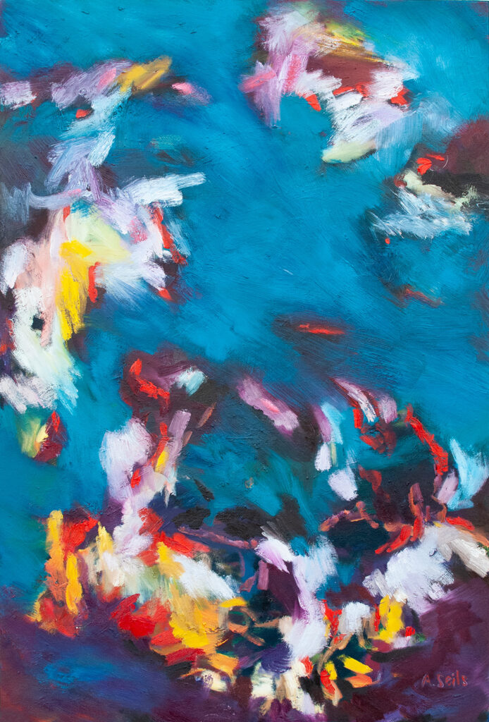 Abstract Painting by Alexandra Seils, abstrakte Landschaften, sp&uuml;rbare Kraft der Farben
