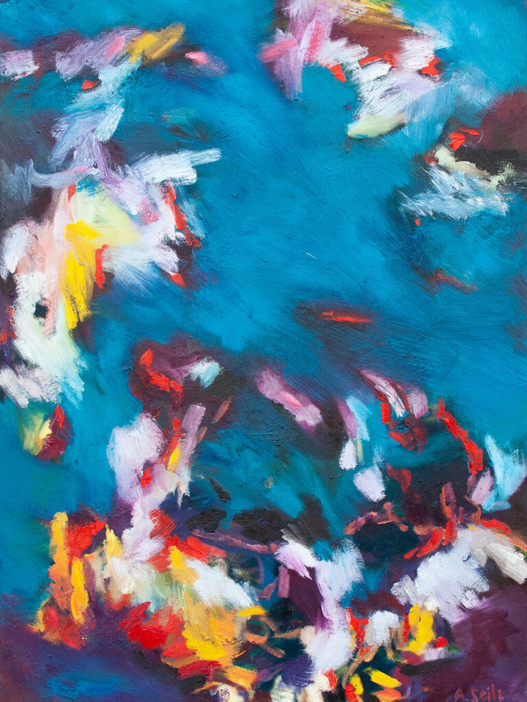 Abstract Painting by Alexandra Seils, abstrakte Landschaften, sp&uuml;rbare Kraft der Farben