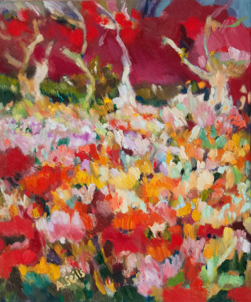 Florale Malerei, &Ouml;lgem&auml;lde, contemporary art by Alexandra Seils