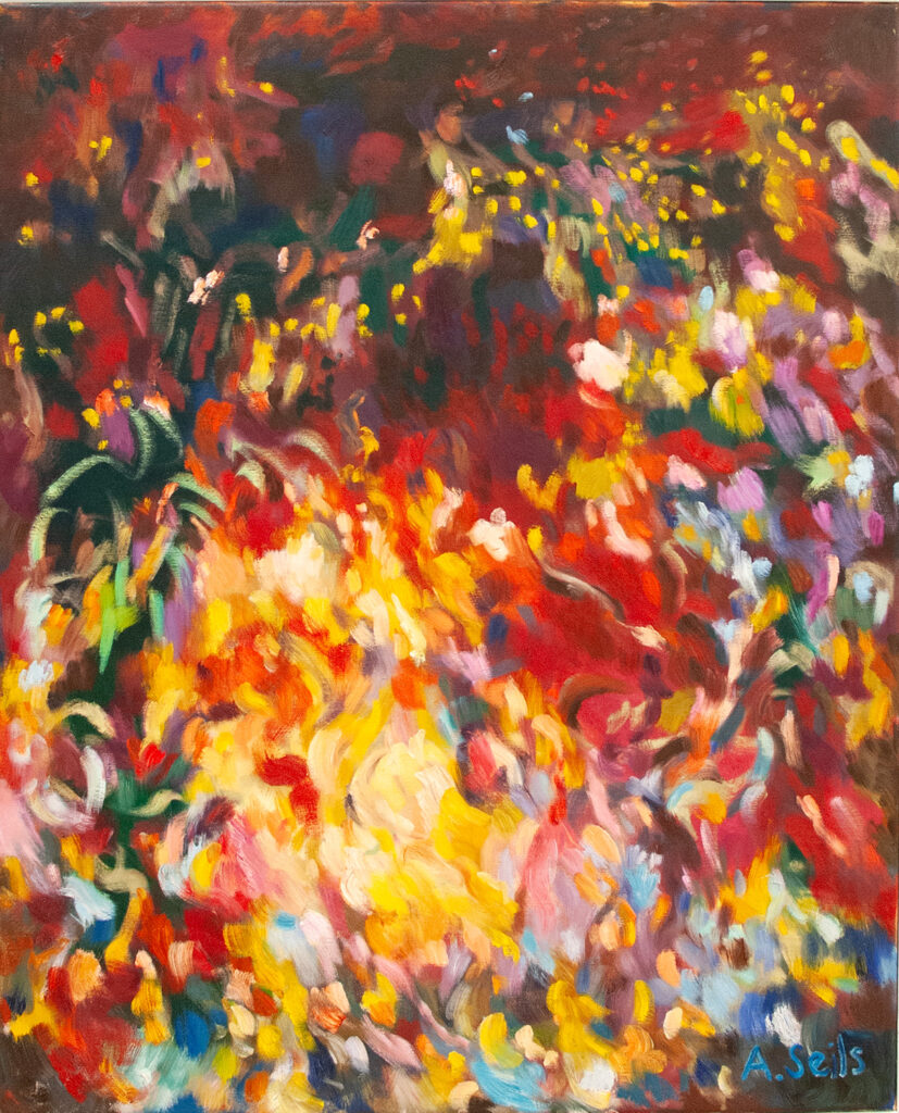 Abstract Painting by Alexandra Seils, abstrakte Landschaften, sp&uuml;rbare Kraft der Farben