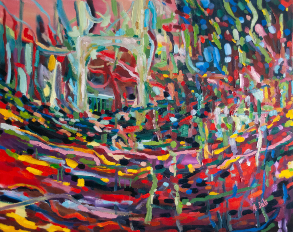 Abstract Painting by Alexandra Seils, abstrakte Landschaften, sp&uuml;rbare Kraft der Farben